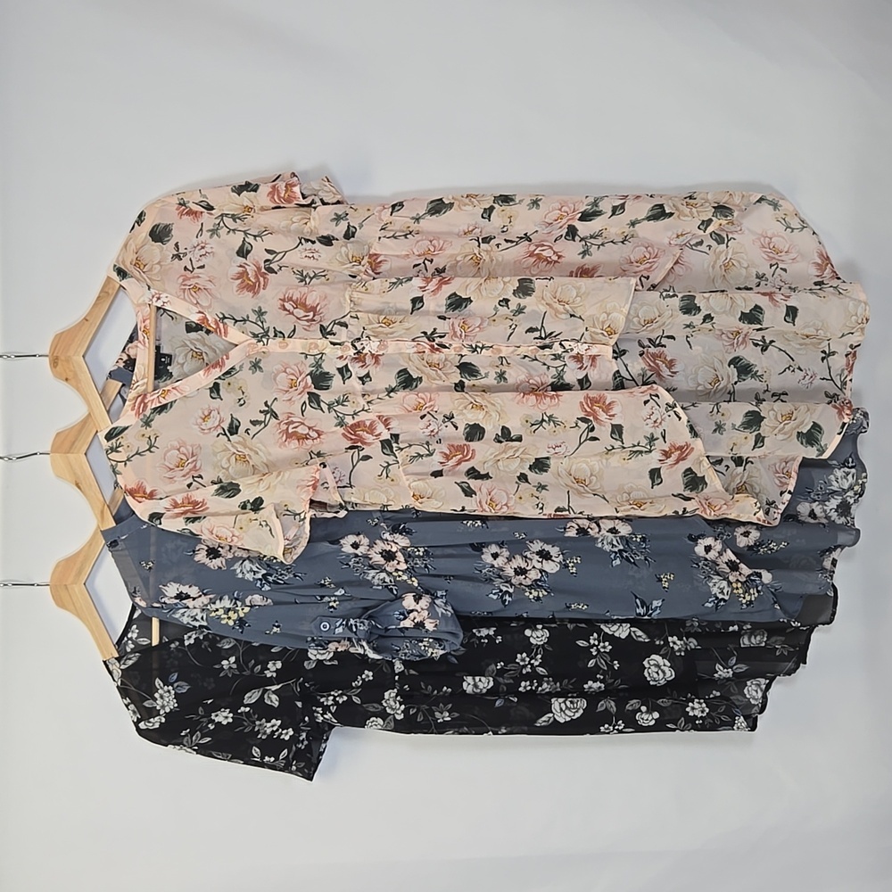 Lot of 3 Torrid Sheer Tunics - Size 0